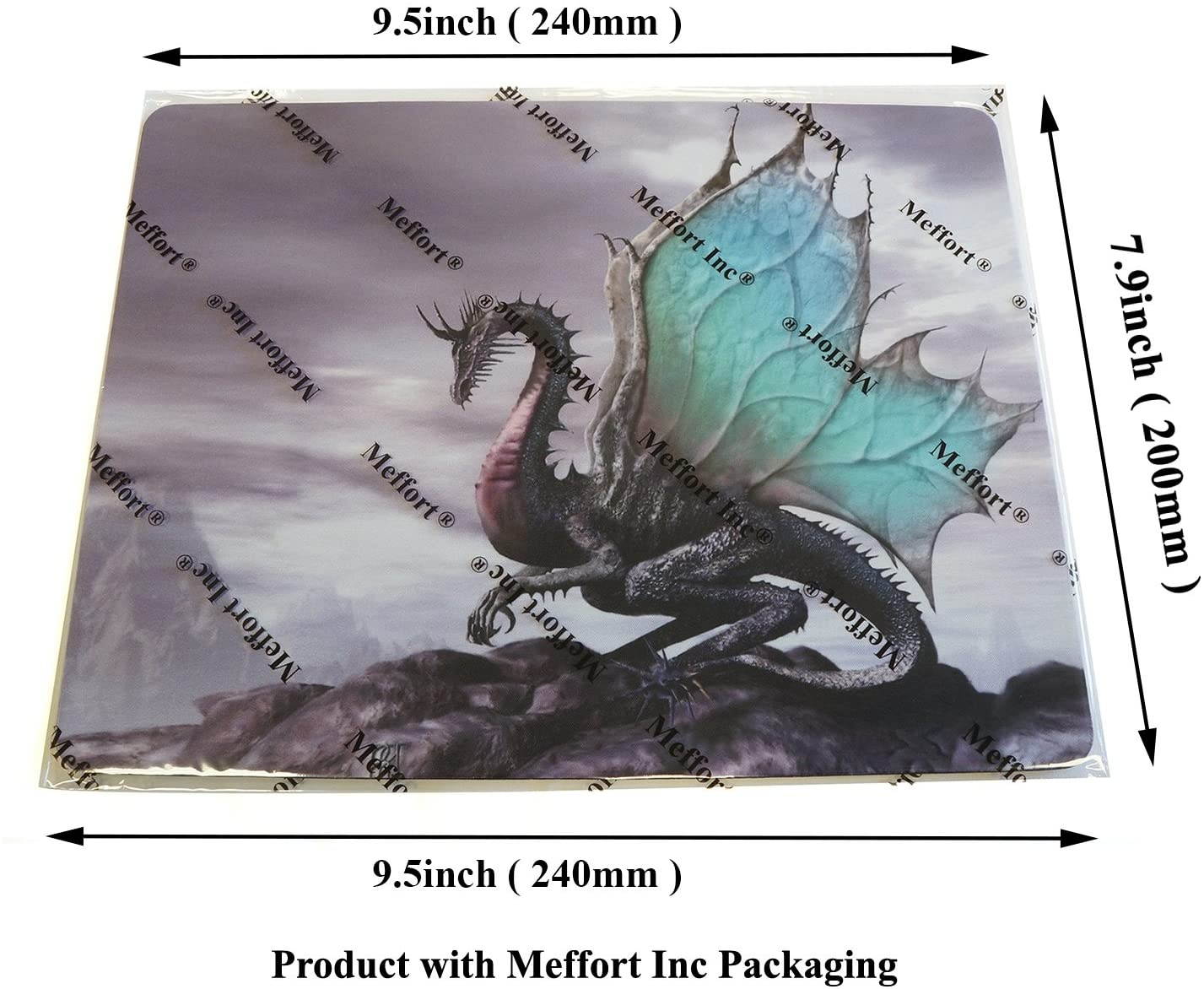 Meffort Inc Standard 9.5 x 7.9 Inch Mouse Pad - Flying Dragon