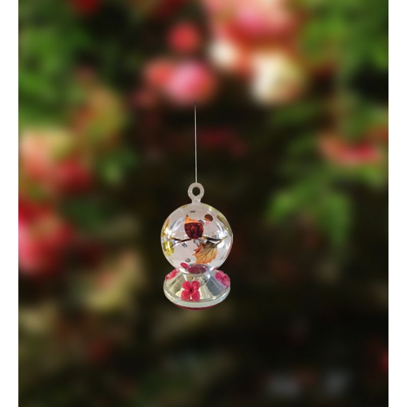 7.75" H Glass Bird Feeder - Creative Motion