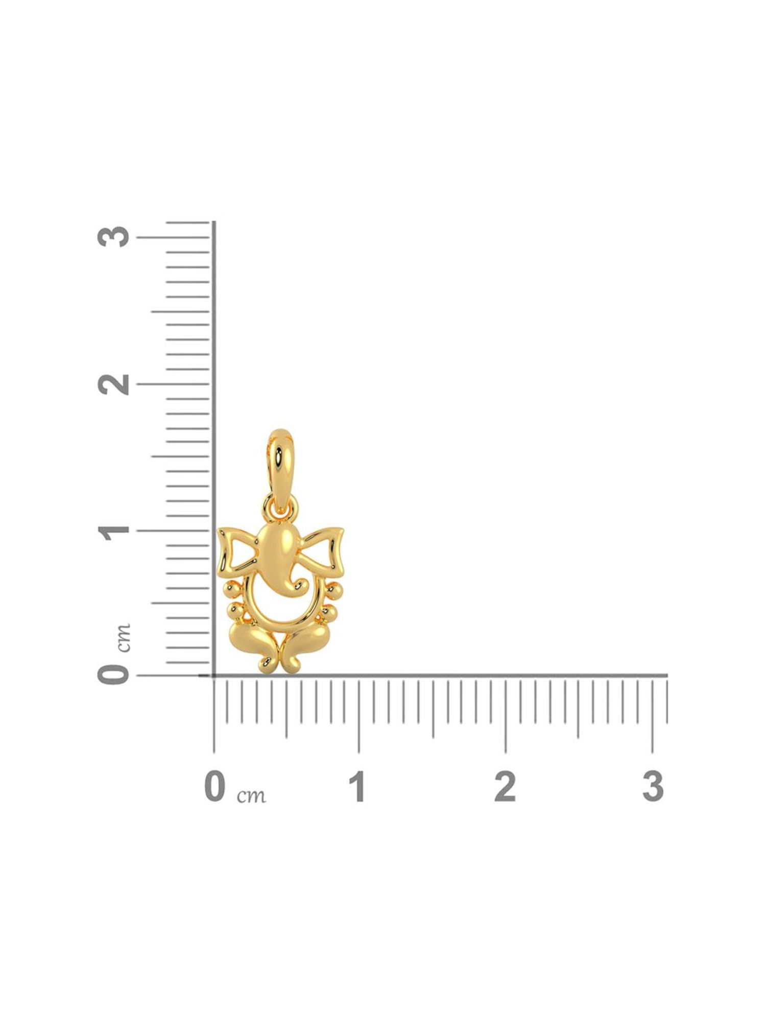 CKC Sacred Rudraksha Gold Pendant: Single Loop Elegance