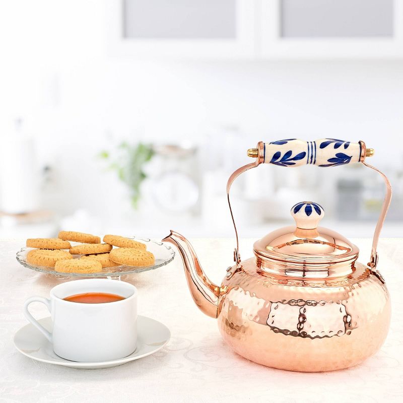 Mr. Coffee 2 Quart Stainless Steel Whistling Tea Kettle with Nylon Handle