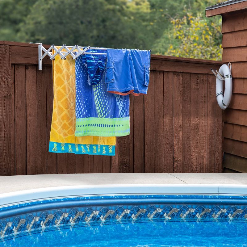 Sunbeam Bamboo and Stainless Steel  Foldable Drying Rack