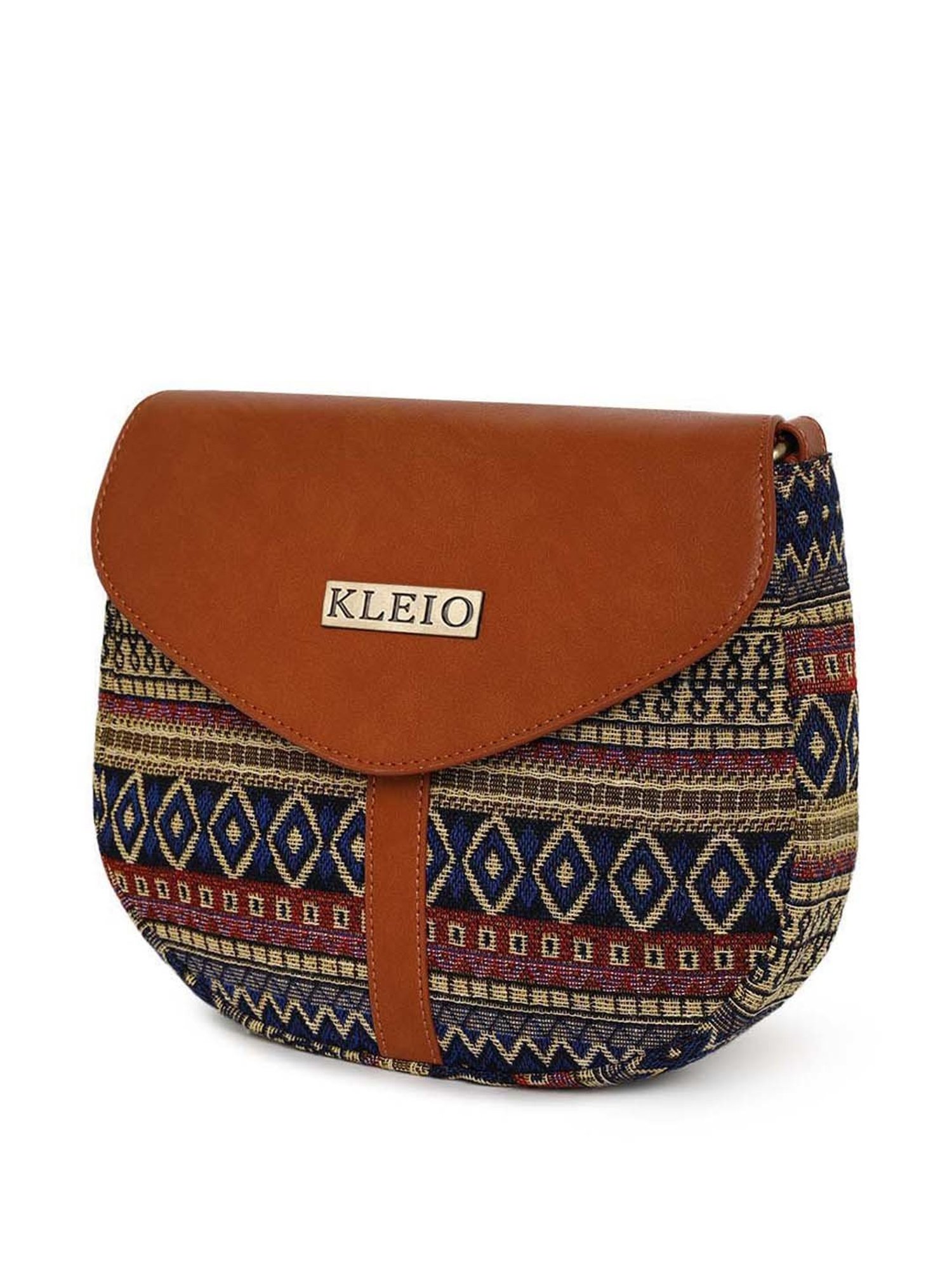 KLEIO Multicolor Textured Medium Sling Handbag