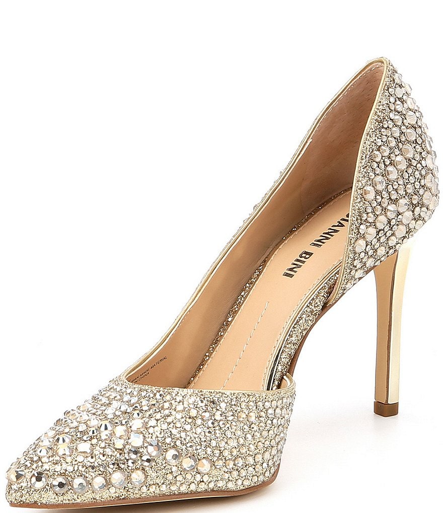 Gianni Bini Mairah Jeweled d'Orsay Stiletto Pumps