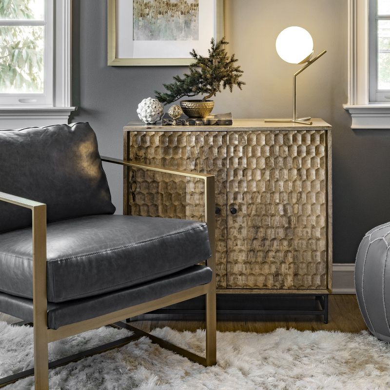 nuLOOM Pierre 9" Iron Table Lamp Lighting - Brass 8.5" H x 7.5" W x 15.38" D