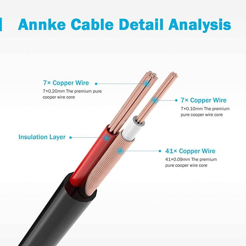 4 Pack 30M100ft AllinOne Video Power Cables BNC Extension Surveillance Camera Cables for CCTV Security DVR System Installation Free BNC RCA Connector and 100pcs Cable Clips Included Black