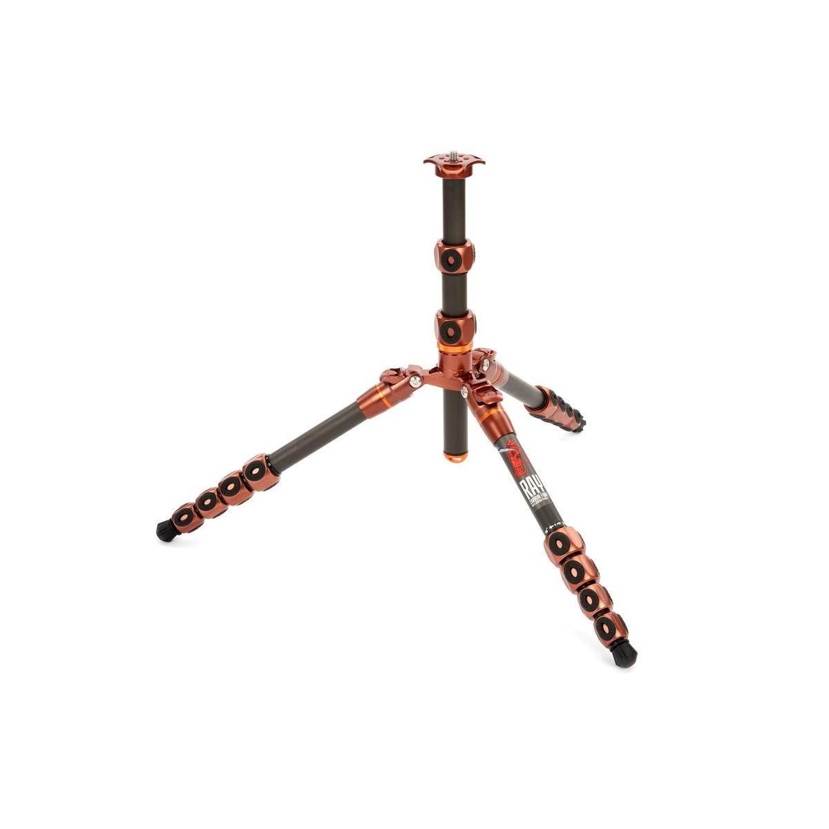 3 Legged Thing Legends Ray 5-Section Carbon Fiber Travel Tripod, Bronze #RAY