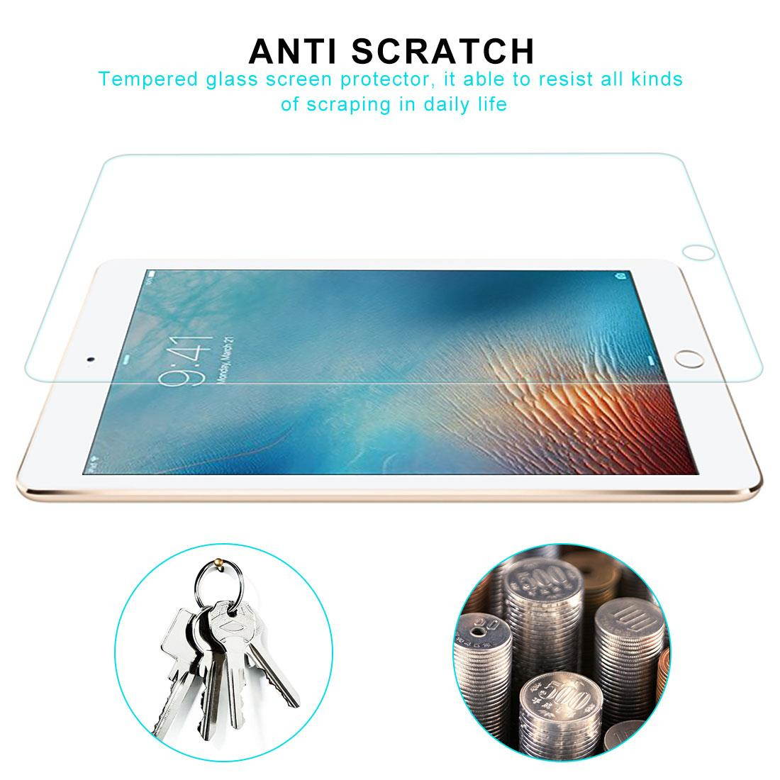 Tempered Glass Screen Protector Film 2.5D Rounded Edge For iPad Pro 9.7