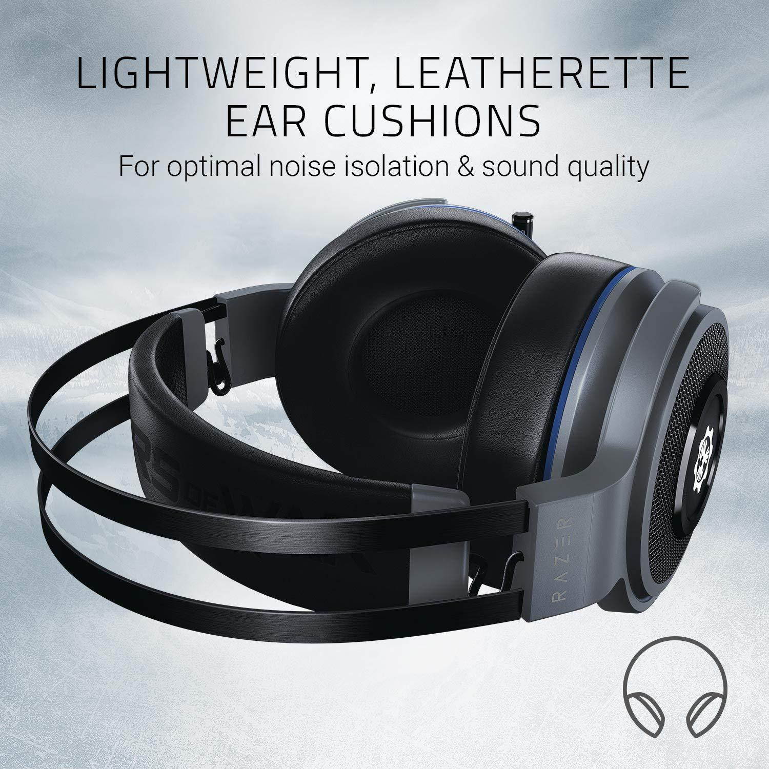 Razer Thresher for Xbox One 7.1 Surround Sound Gaming Headset: Windows Sonic Spatial Audio - Retractable Digital Microphone - LAG-Free Wireless Connection - for PC & Xbox One - Gears of WAR 5 Edition