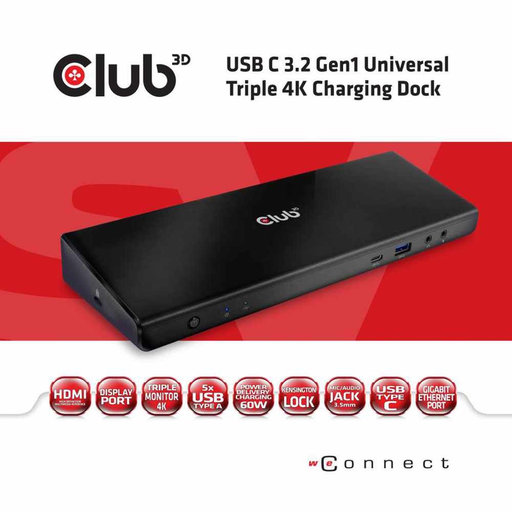Club 3D USB Type C to DVI-I DUAL LINK Active Adapter