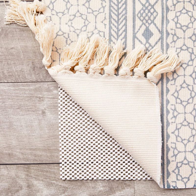 Okuna Outpost No Slip Area Rug Grip Pad for Floors, White (5 x 7 Feet)