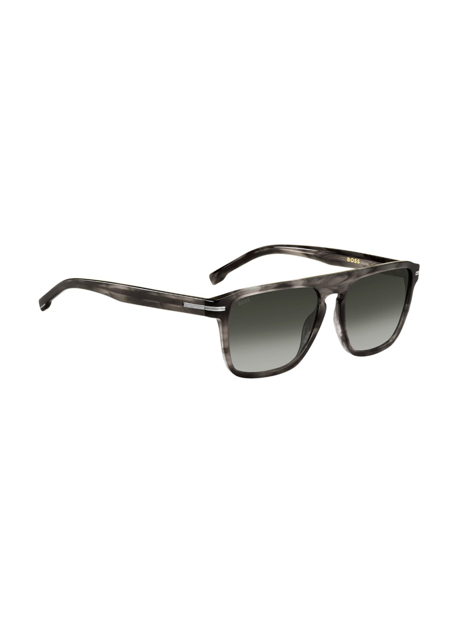 HUGO BOSS Grey Rectangular Sunglasess For Men