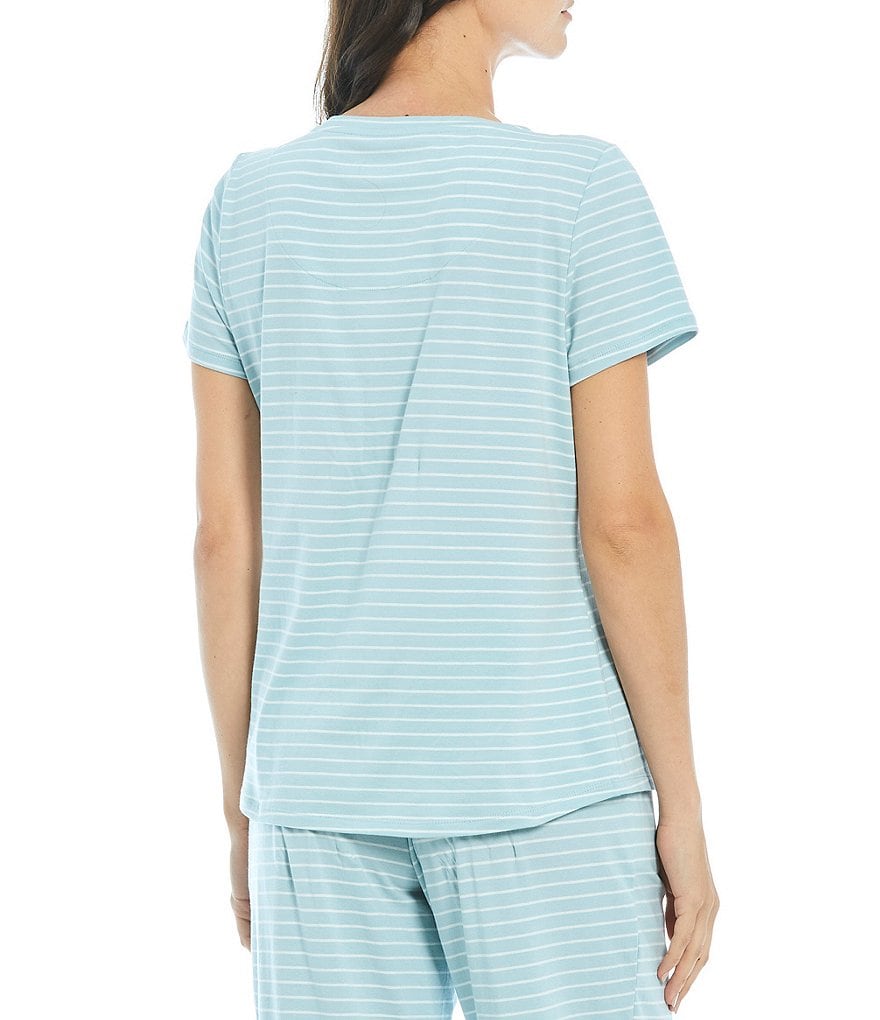 Sleep Sense Striped Print Coordinating Sleep Tee