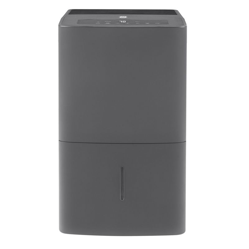 GE High-Tech 70 pt High-Quality Home Dehumidifier with Built-In Pump and LED Digital Display Control, Gray (Certified Refurbished)