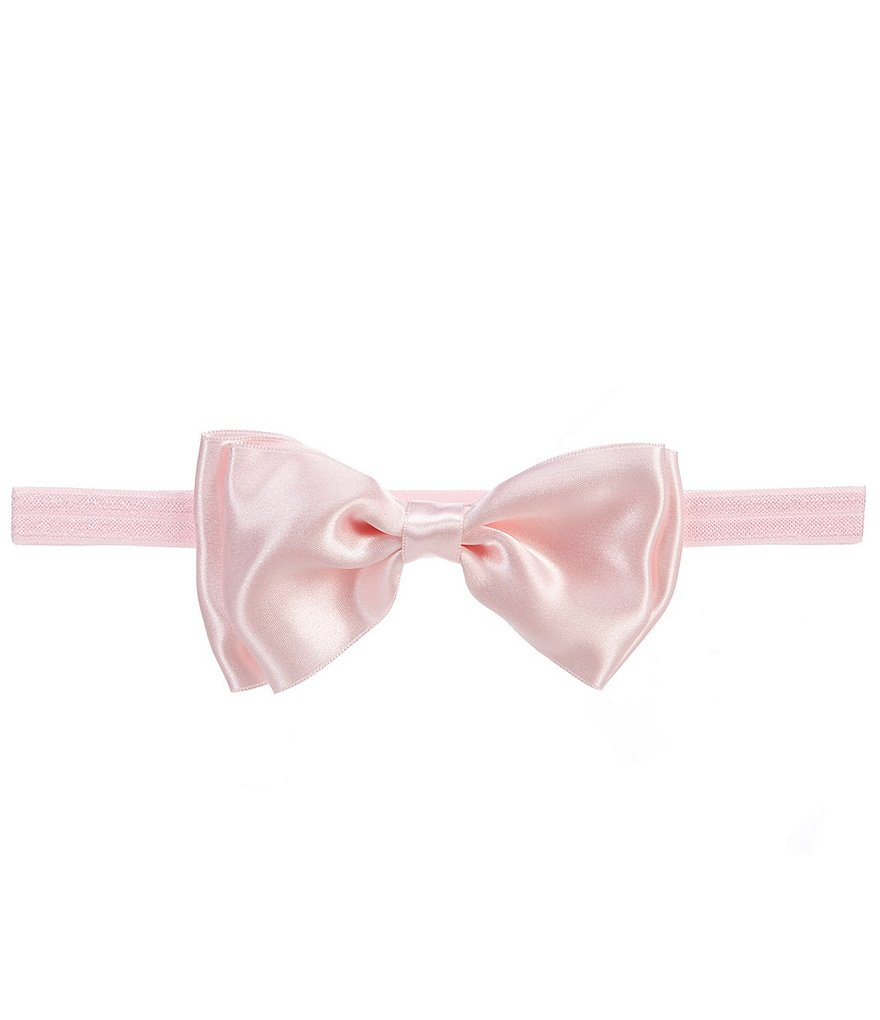 Starting Out Baby Girls French Satin Double Bow Headwrap