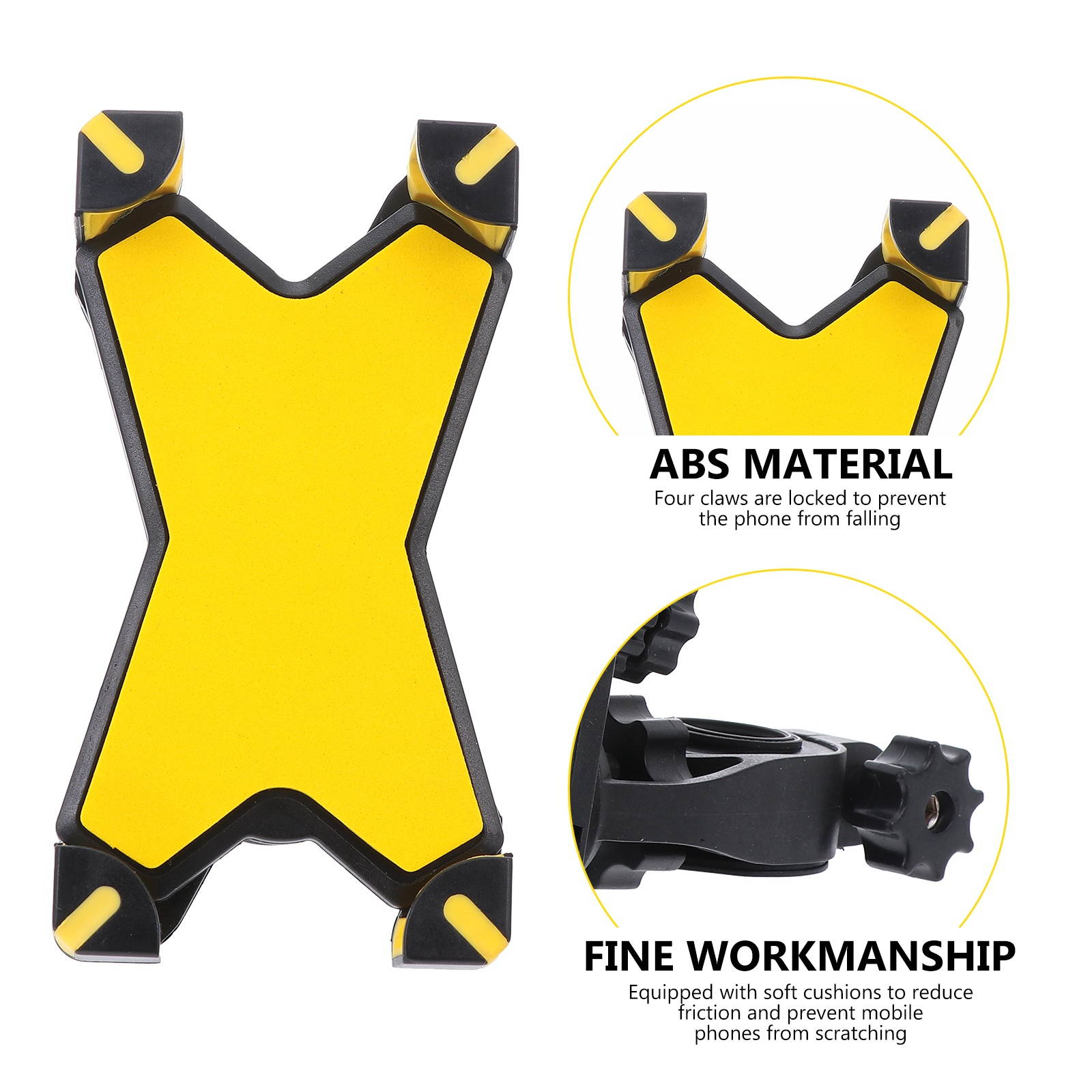 1pc Rotating Durable Bike Phone Holder Motorcycle Phone Mount For Bike Motorbike