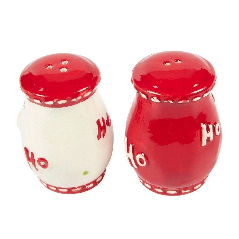 Juvale 2 Pack Christmas Salt Pepper Shakers, Ceramic Santa and Snowman Decor (2 x 2.8 In)