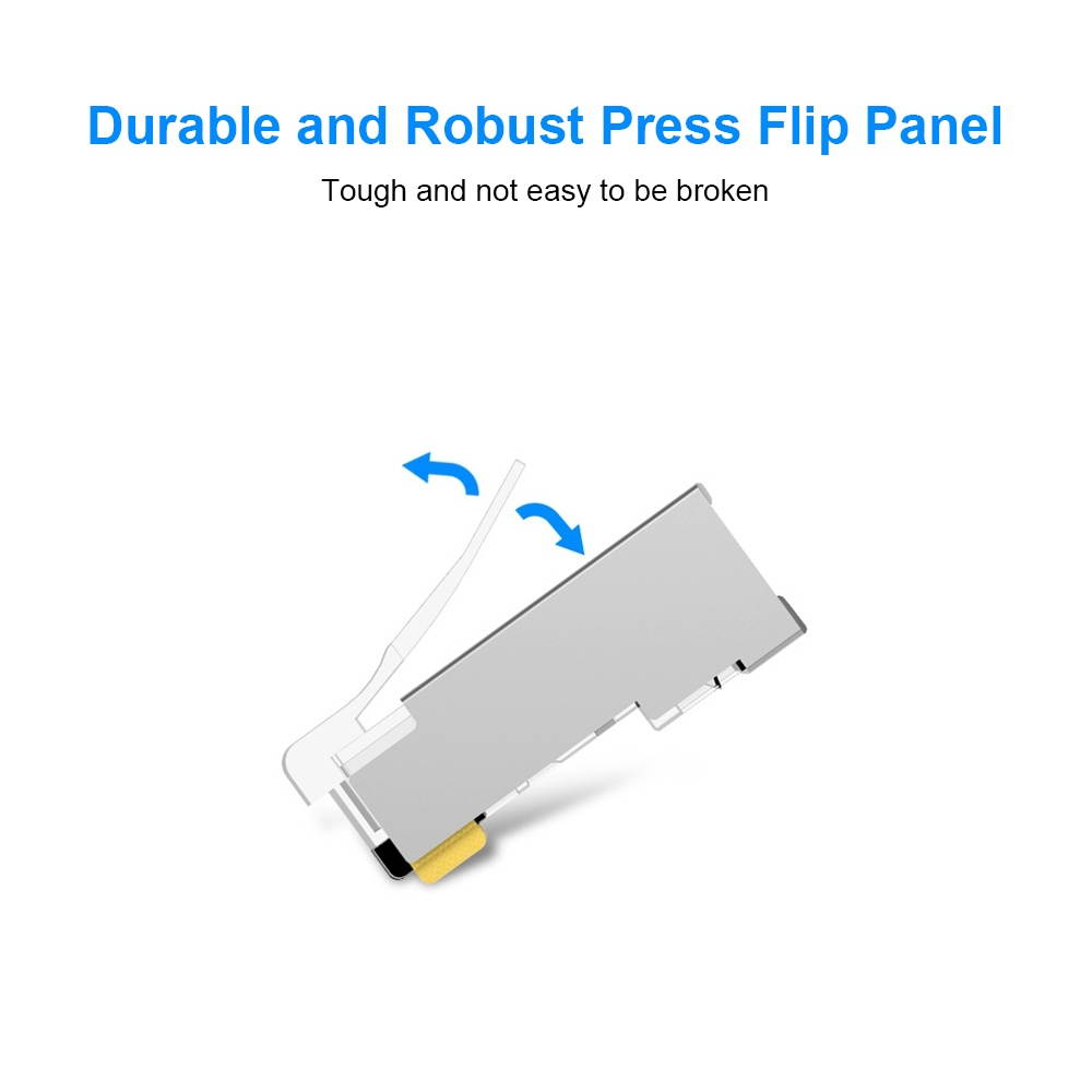 VENTION STP Crystal Head 8P8C Gold-plated CAT5E Connectors RJ45 Ends Ethernet Cable 10pcs