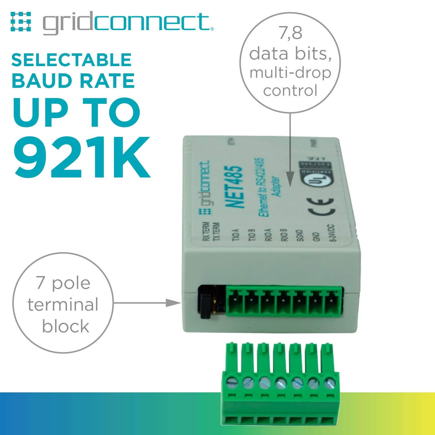 NET485 - RS485 Ethernet Adapter (GC-NET485-01)