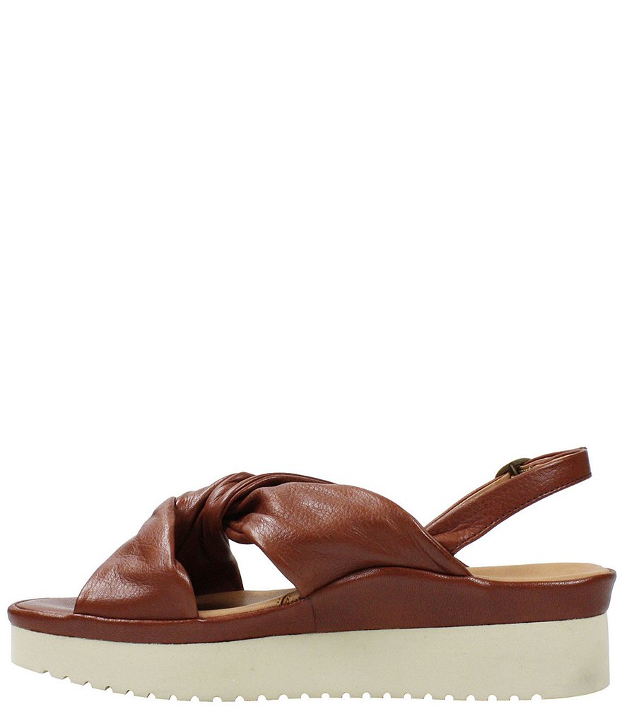 L'Amour Des Pieds Amiens Leather Twist Knot Sandals