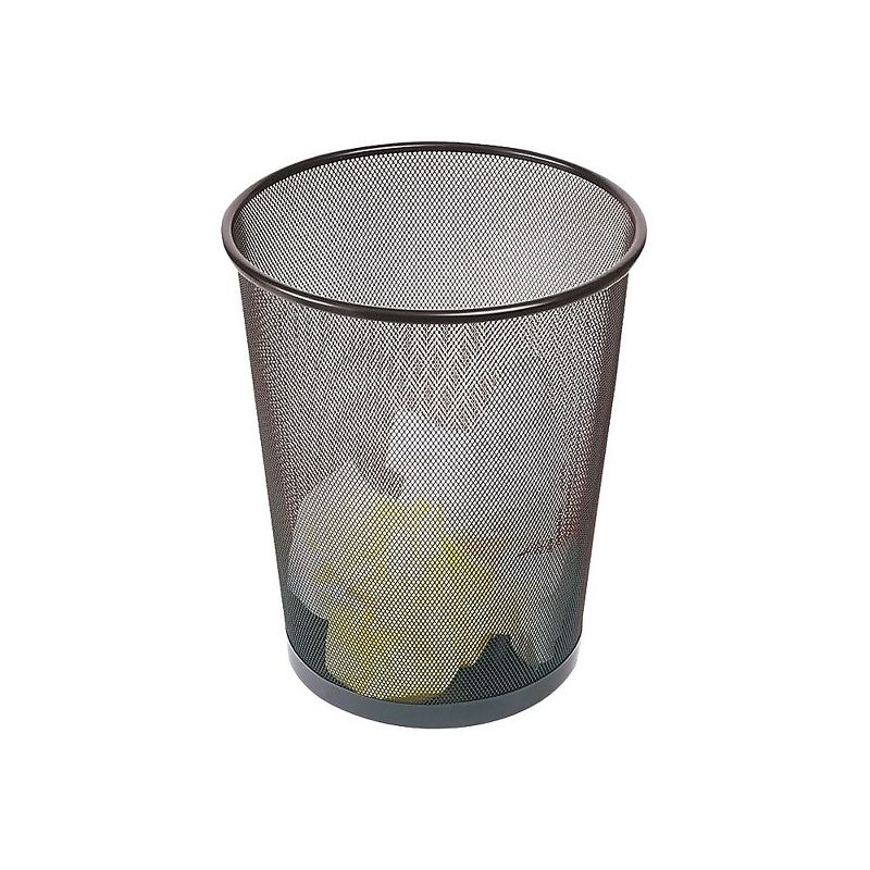 Brighton Indoor Trash Can Without Lid Black Steel Mesh 5 Gal. (22182) 827899