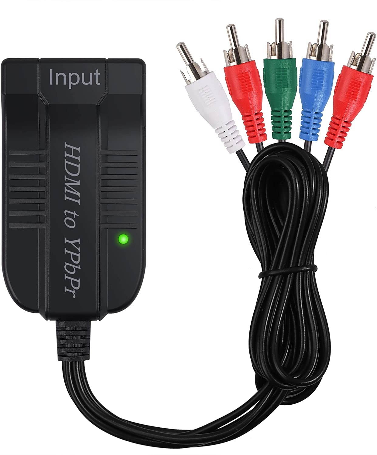 LiNKFOR HDMI to Component Converter Scaler with 60cm 1080P YPbPr Cable HDMI to YPbPr Converter Convert hdmi to Component HDMI to Video Converter HDMI to 5RCA RGB Converter