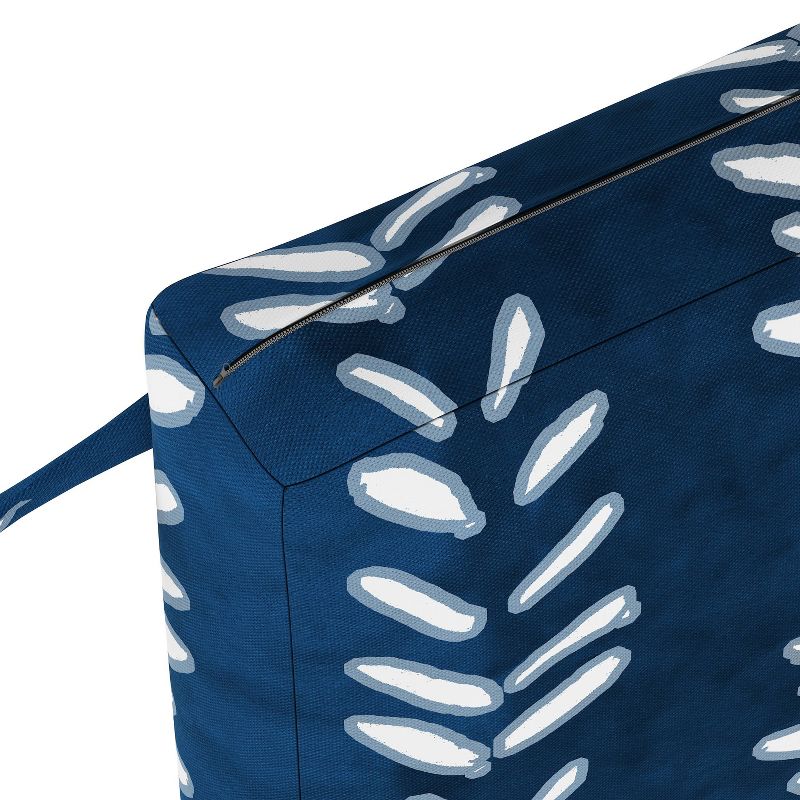 Flutter Shibori Outdoor Seat Cushion Indigo - Skyline Furniture