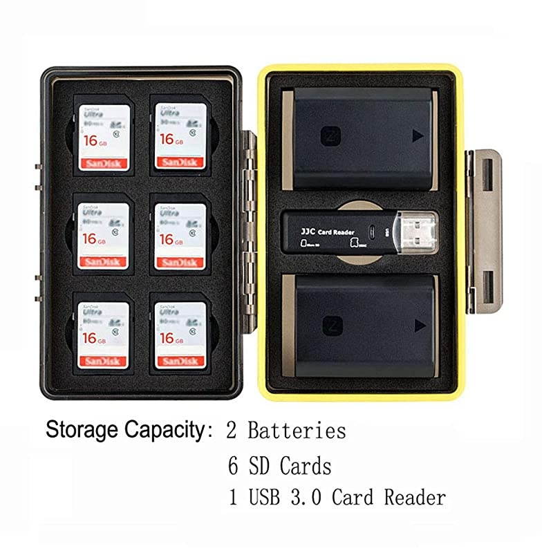 Camera Battery Case Organizer Holder Fits for Canon LPE6 LPE8 LPE12 LPE17 NB13L Nikon ENEL15 ENEL14 Fujifilm NPW126 NPW126S NP95 Sony NPFZ100 NPFW50 NPBX1 Olympus BLS5 BLN1