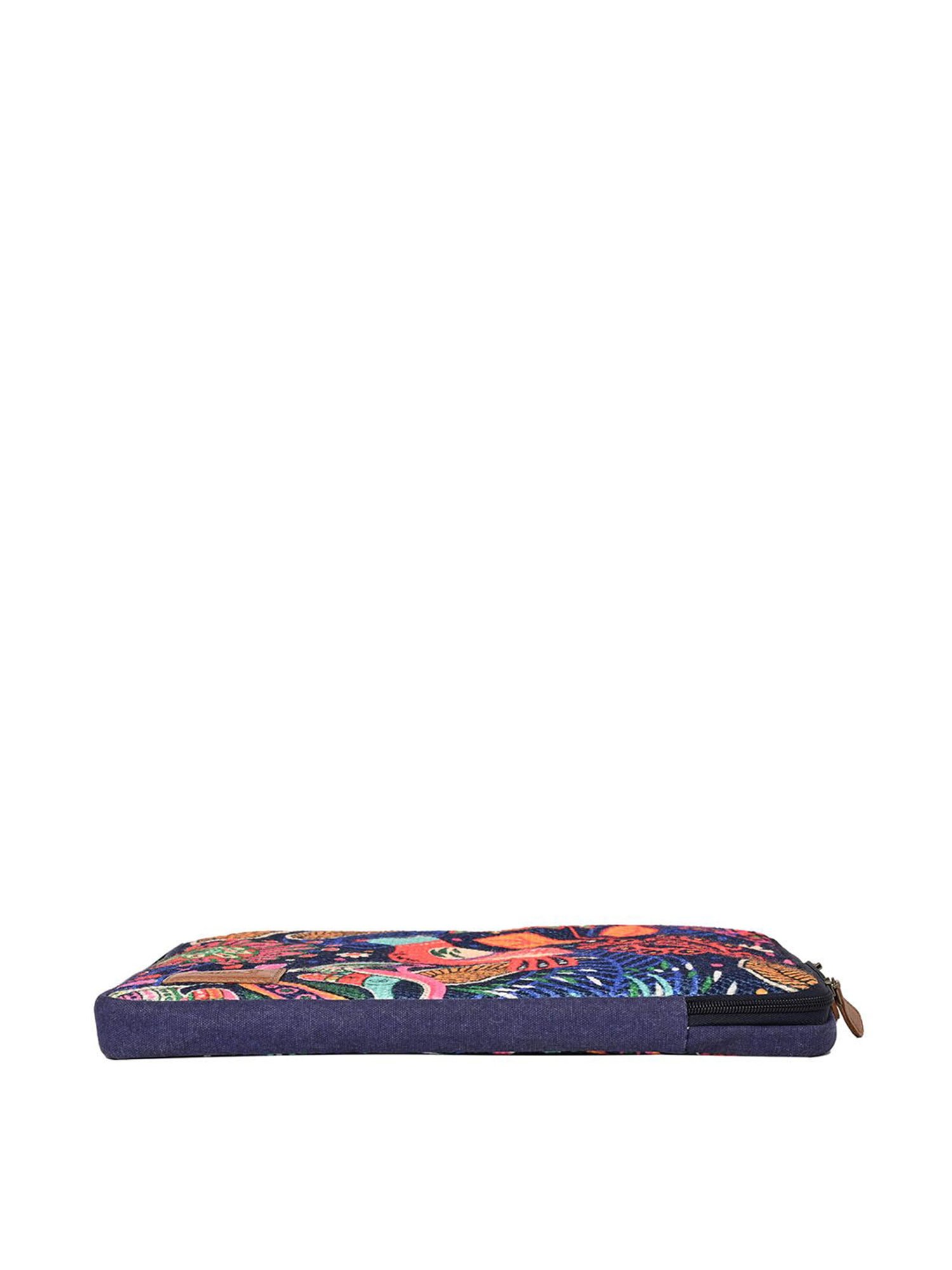 Mona B Oasis Navy Printed Laptop Sleeve
