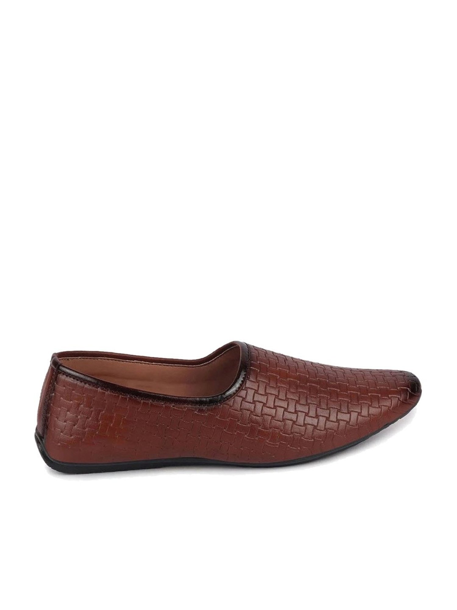 Fausto Men's Tan Ethnic Juttis