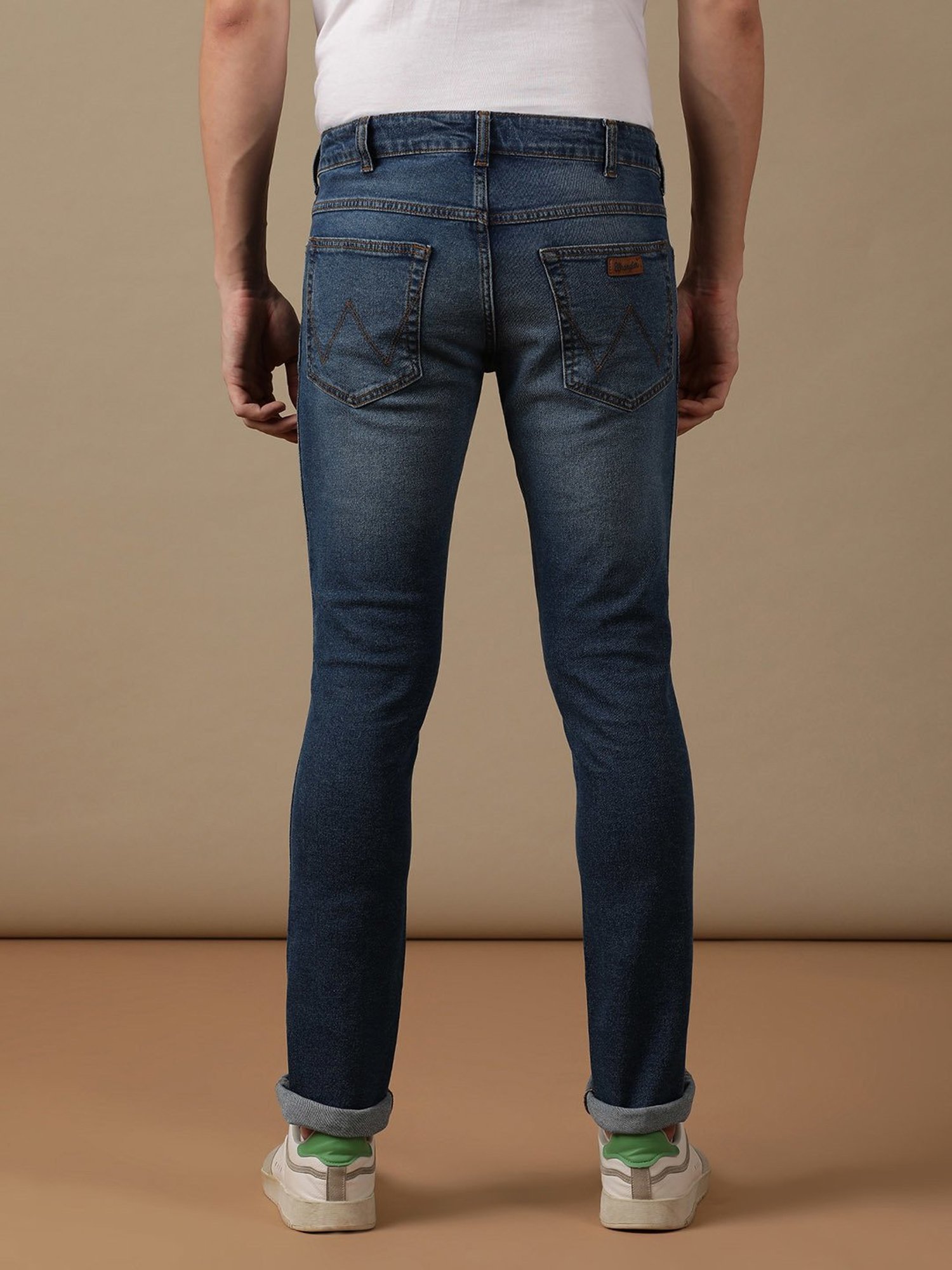 Wrangler Skanders Black Slim Fit Low Rise Jeans