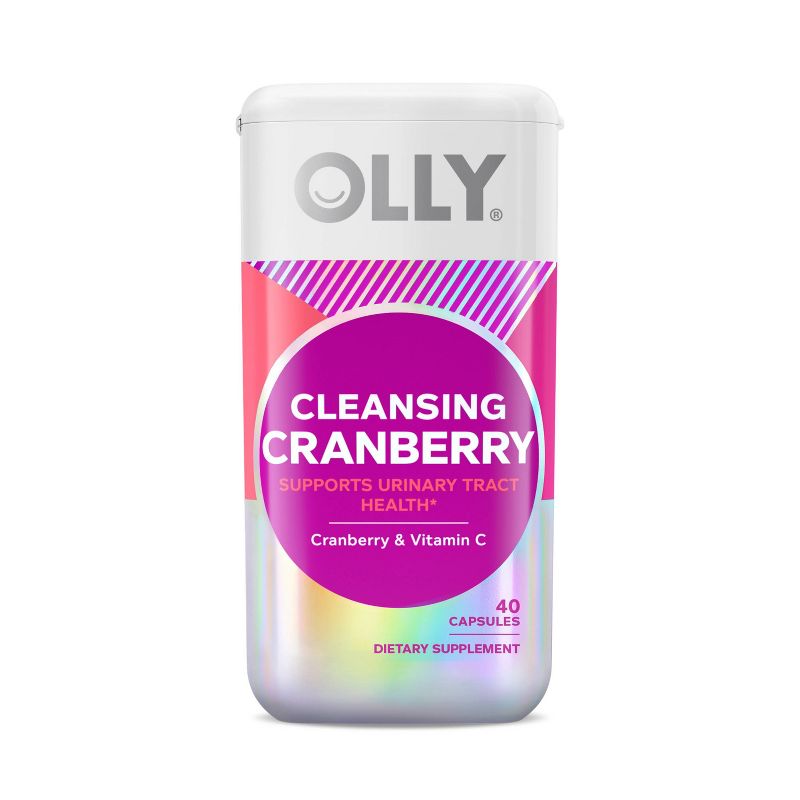 OLLY Cleansing Cranberry Capsule Supplement - 40ct