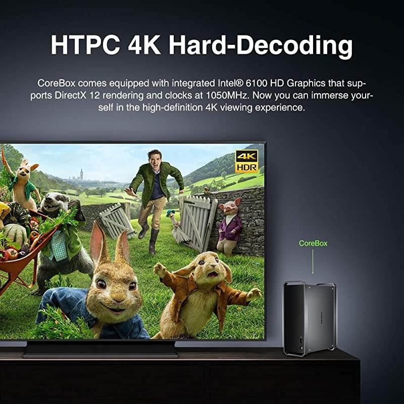 CoreBox Windows 10 Mini PC,Intel Core i5 Mini Desktop pc, 8GB DDR3 256GB SSD,Expandable 2TB 2.5 Inch HDD, 2.4GHz/5GHz Dual WiFi/Gigabit Ethernet / 4K Decoding/BT4.2