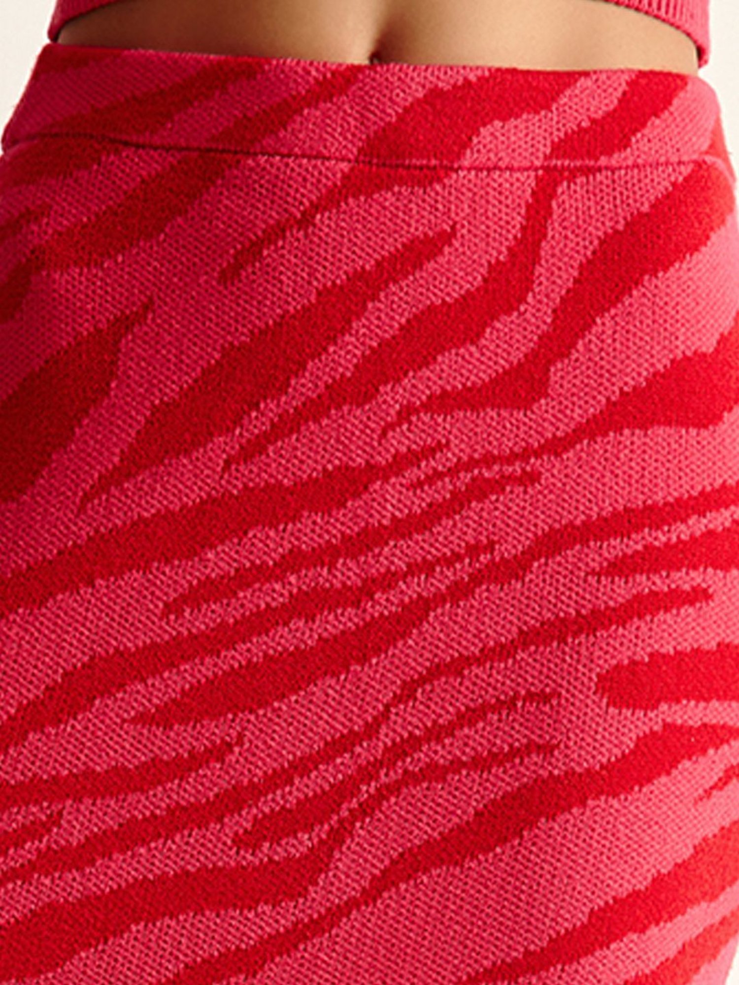 Cover Story Pink Animal Print Skirt