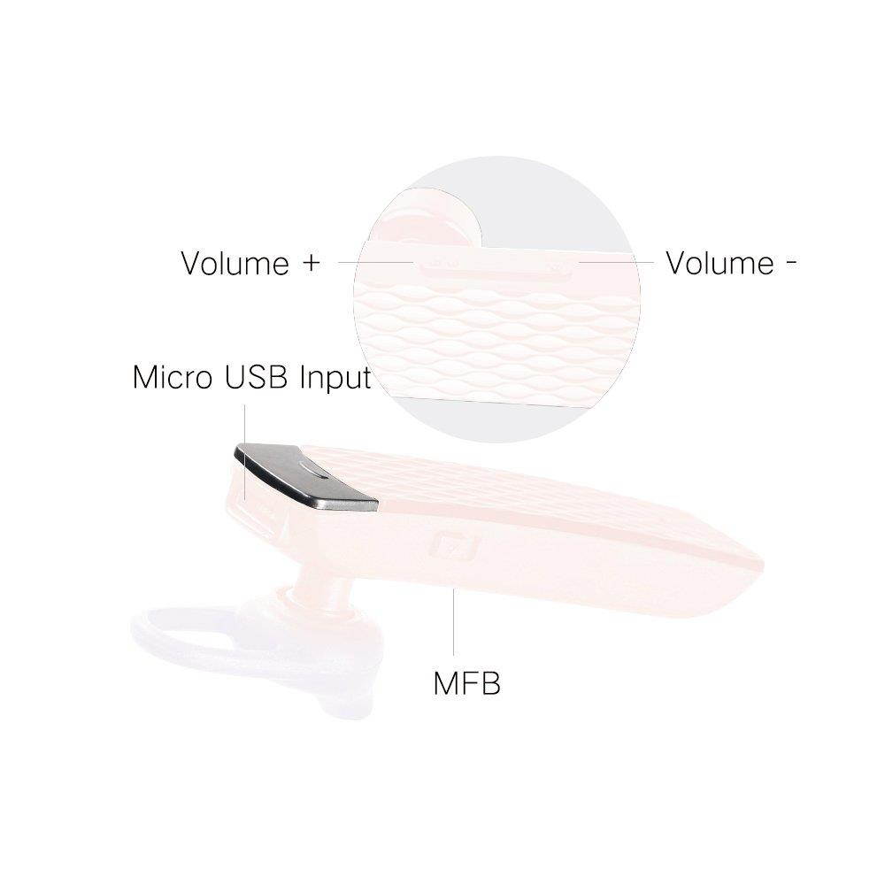 Bluetooth Earpiece Sports In-Ear RB-T9 - Pink