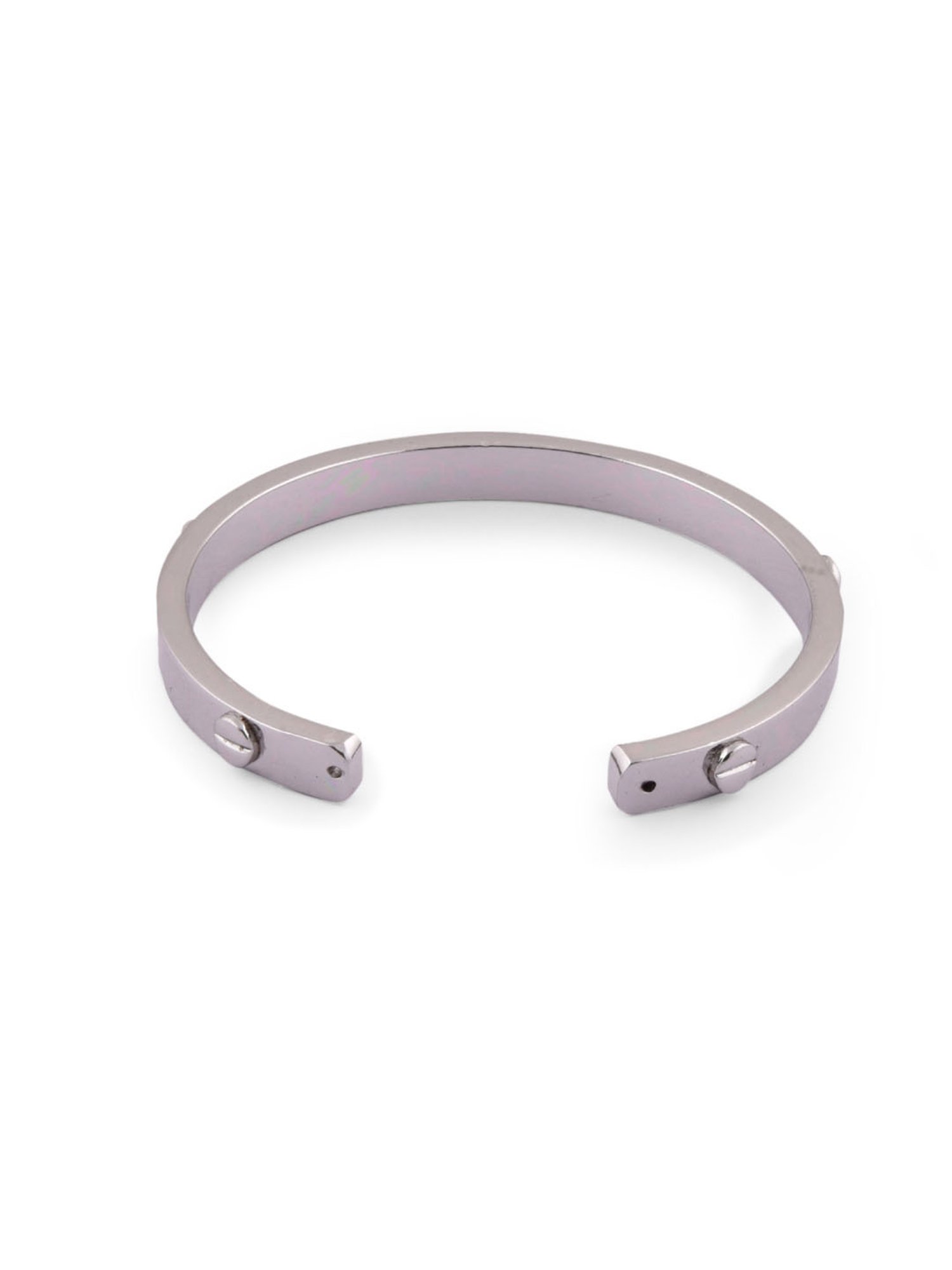 The Bro Code Silver-Plated Kada Bracelet For Men