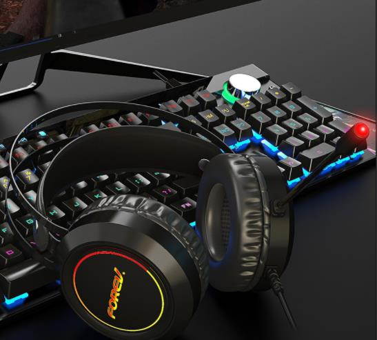 Wired Gaming Headset 7.1 Surround Sound Stereo Earphones USB Microphone Breathing RGB Light G93 For PC Gamer Headphones