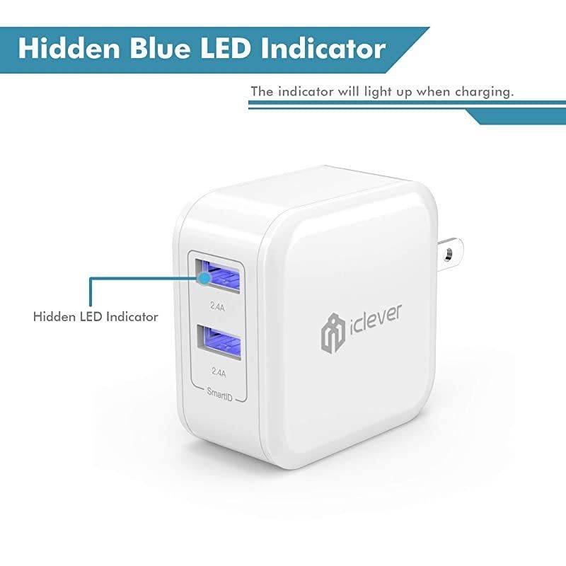 USB Wall Charger with 66 ft MFI Certified Lightning Cable 24W Dual Port  iPhone Charger Adapter with SmartID for iPhone 11XsXS MaxXRX8766SPlusSE iPad Air 2ProMini 3 and More