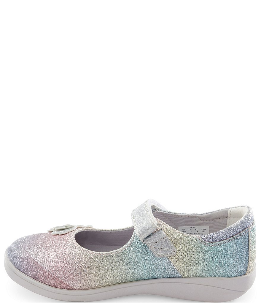 Stride Rite Girl's Holly SR Flower Detail Sparkle Mary Janes (Youth)