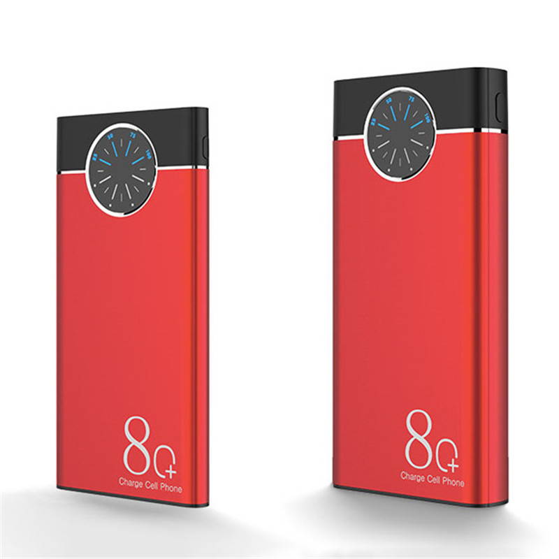 10000mAh Power Bank Large Capacity Digital Display LED Light Dual USB for IPhone Xiaomi Samsung Portable Powerbank Fast Charging