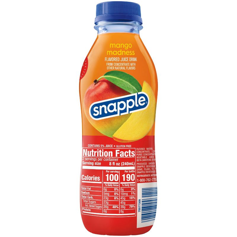 Snapple Mango Madness Juice Drink - 16 fl oz Bottle
