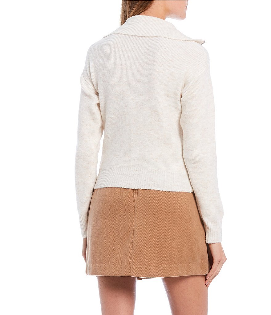 GB Half Zip Mock Neck Sweater