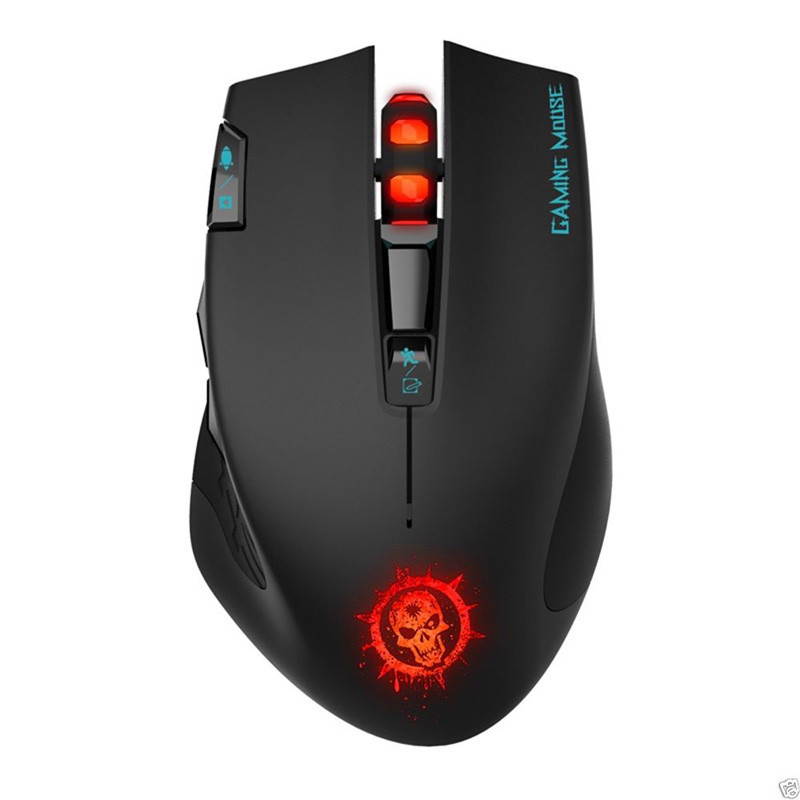 Funtech 2400DPI C20 High End 2.4GHz 8 Keys Breathing Back LightMultimedia Wireless Gaming/Office Mouse Xmas Gift