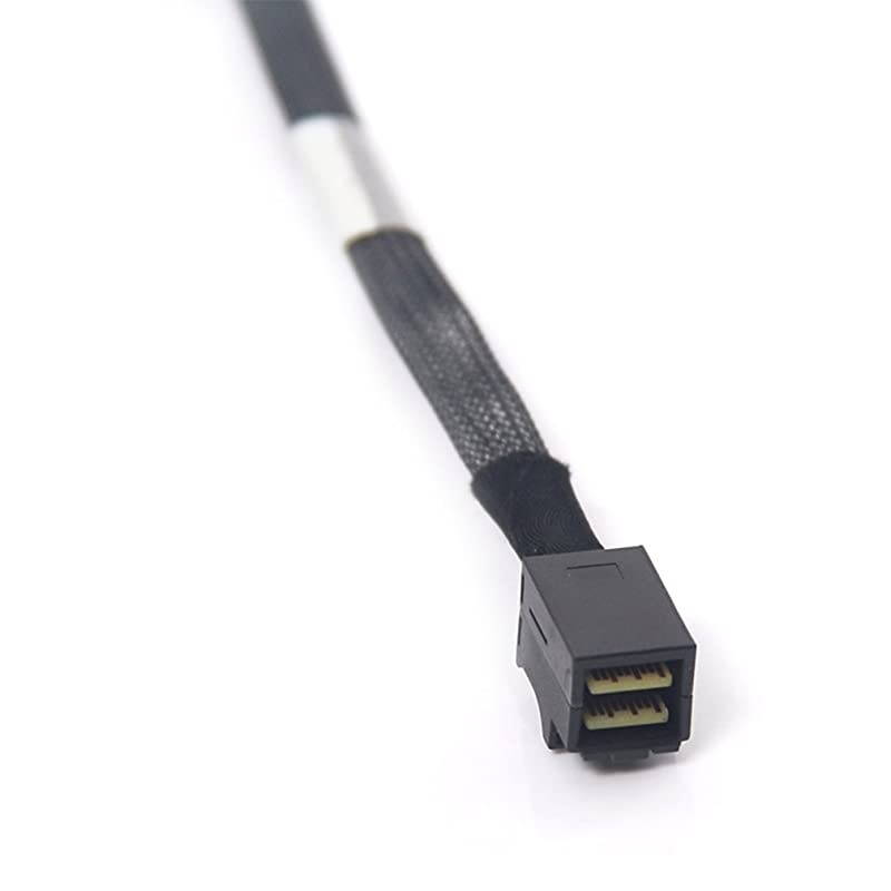 Internal Mini SAS HD SFF-8643 to SFF-8643 Cable, with Sideband, 100-Ohm, 0.5-m(1.6ft), 2 Pack
