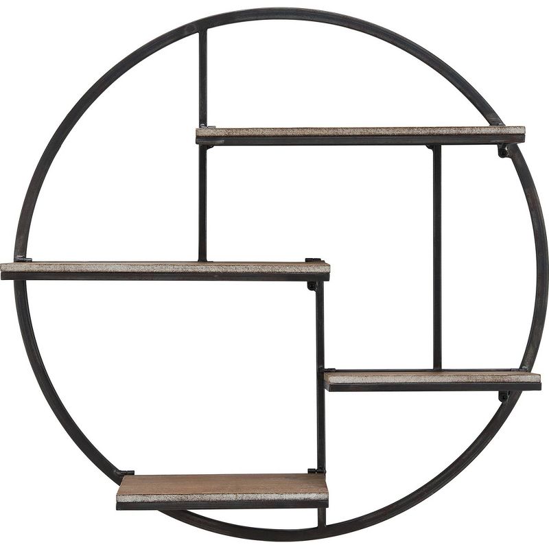 Bryson Industrial Circular Shelf - FirsTime