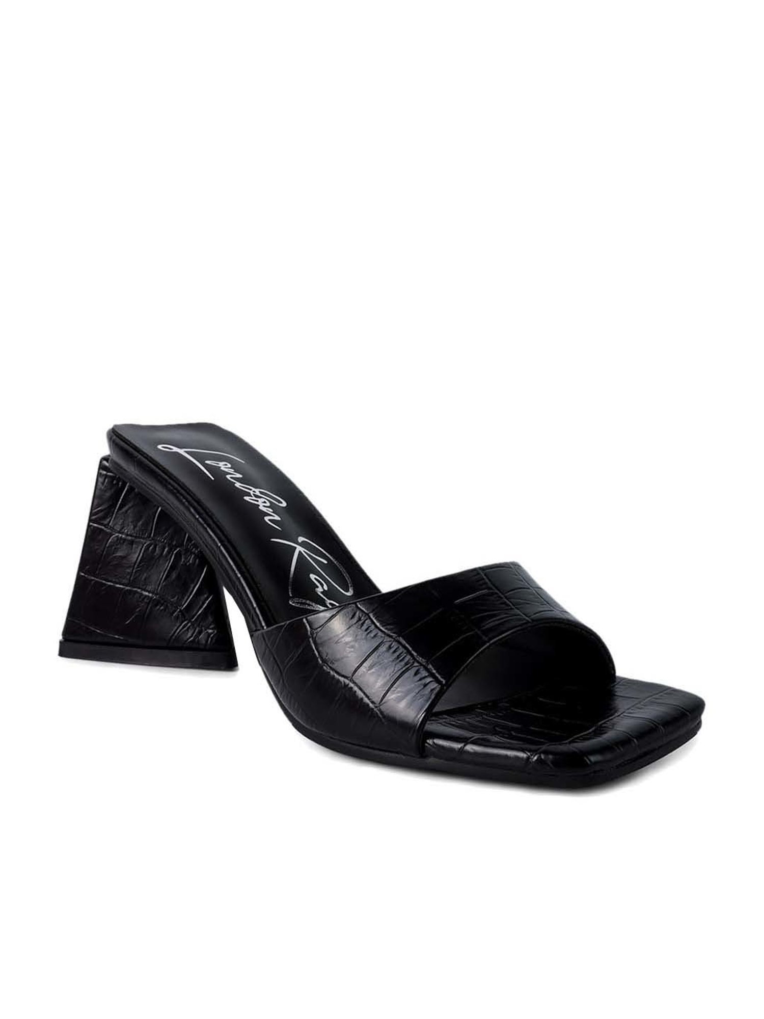 London Rag Women's Black Casual Sandals