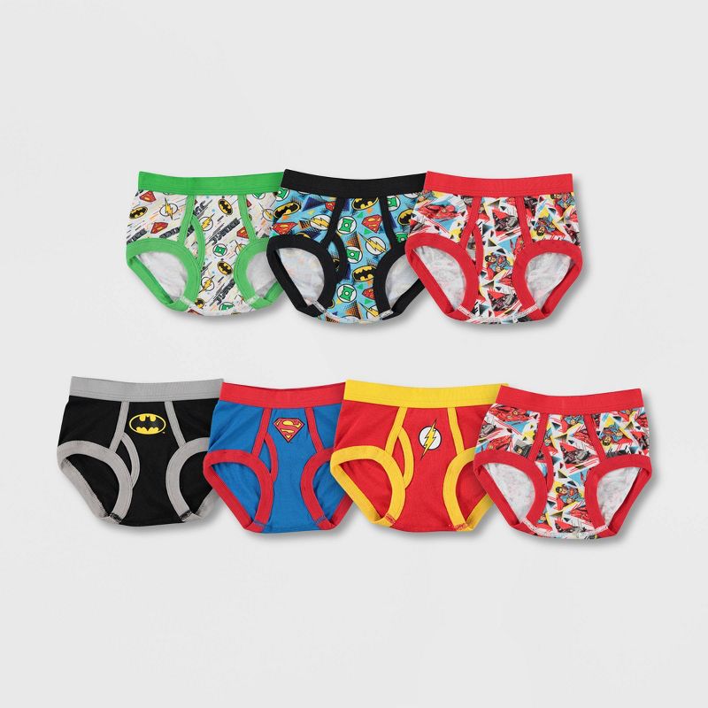 Toddler Boys' Warner Brothers Justice League 7 Pack Briefs 4T