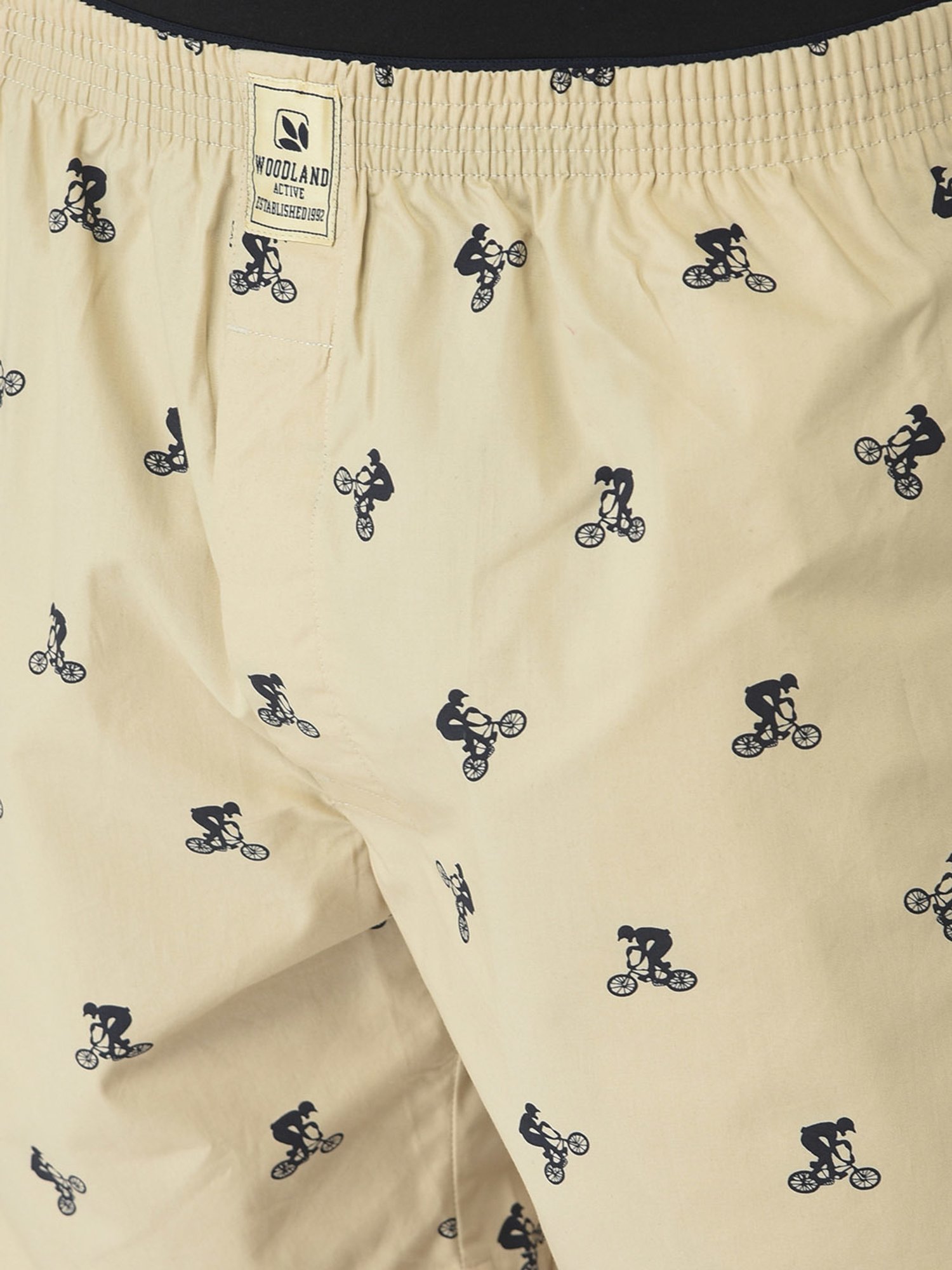 Woodland Beige Printed Shorts