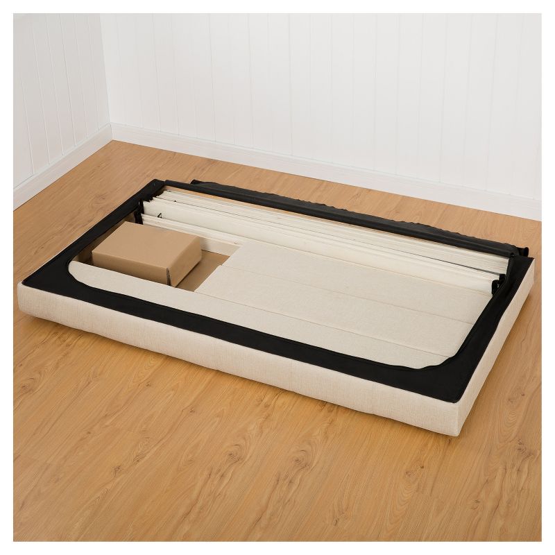 Freemont Upholstered Platform Bed - Twin - Black Espresso - Sleep Revolution