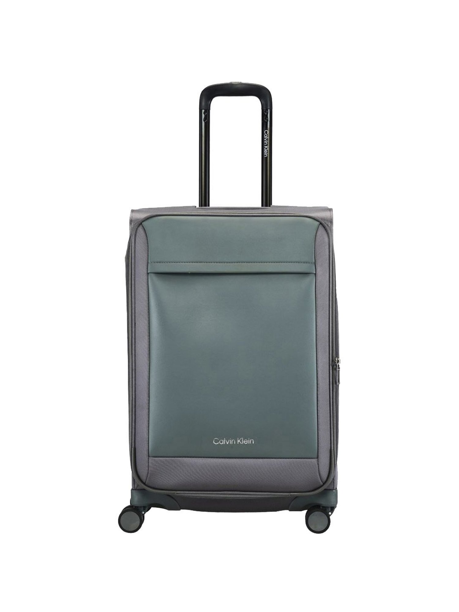 Calvin Klein Escape Charcoal Solid Soft Medium Trolley Bag - 69 Cms