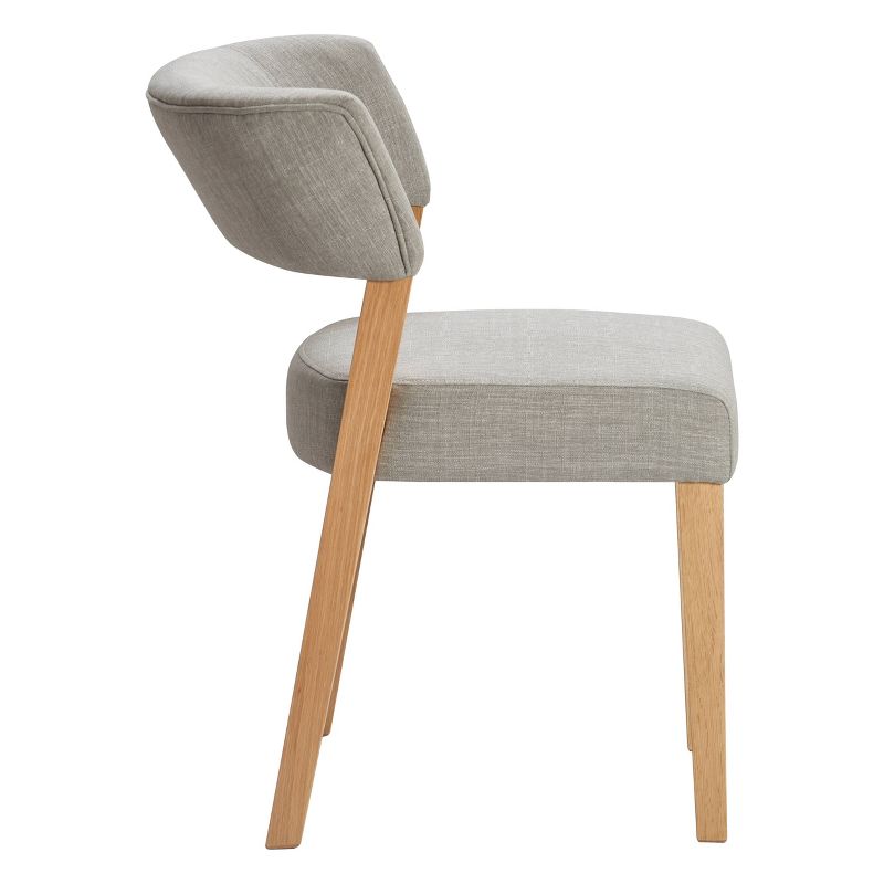 Set of 2 Wilham Upholstered Dining Chair Gray - Finch